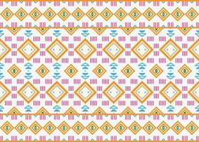 Ethnic pattern background. Traditional ethnic pattern design It is a pattern geometric shapes. Create beautiful fabric patterns. Design for print. Using in the fashion industry. vector