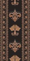 africano ikat cachemir bordado. ikat impresión tribal África geométrico tradicional étnico oriental diseño para el antecedentes. gente, indio, escandinavo, gitano, sari borneo tela frontera ikkat vector