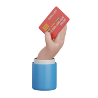 3d rendering card payment isolated useful for banking, currency, finance and global business design png