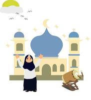 happy celebration ramadhan vector