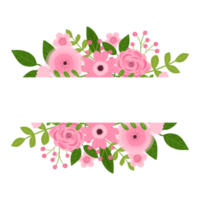 Blumen- Rand Kranz png