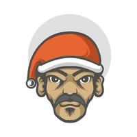 Lumber santa mascot vector