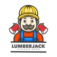 Lumber cute cartoon vector