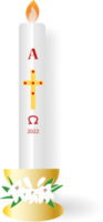 Paschal candle for Easter decoration. png
