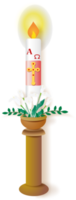 Paschal candle for Easter decoration. png