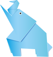 un l'éléphant origami pour décoratif. png