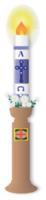 Paschal candle for Easter vigil. png