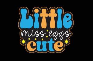 Little Miss Eggs Cute svg sticker design vector