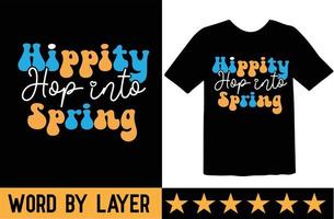 Hippity Hop into Spring svg t shirt design vector