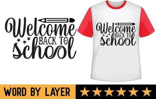 Back to school svg t shirt design vector