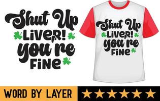 ST.Patrick svg t shirt design vector