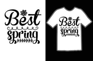 mejor primavera svg t camisa diseño vector