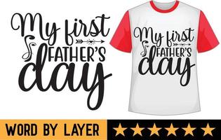 Father's day svg t shirt design vector