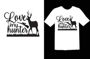 Hunting svg t shirt design vector