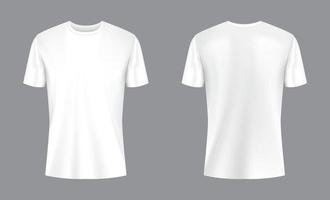 3d blanco camiseta Bosquejo vector