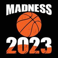 Madness 2023 Basketball game vector