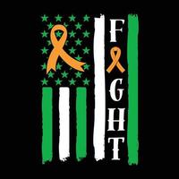 Fight Awareness son dad awareness vector