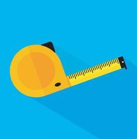 measure and measuring tape vector