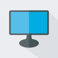 lcd tv monitor vector