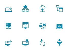 sencillo vector icono en un tema servidor habitación, datos almacenamiento, error