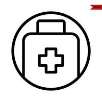 medicine in bottle drug line icon vector