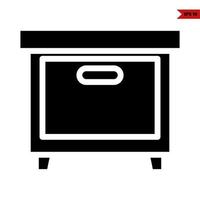 microwave glyph icon vector