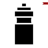 bottle drug glyph icon vector