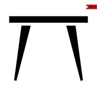 table glyph icon vector