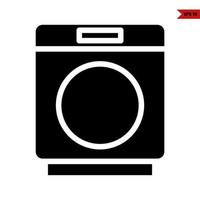 washing machine glyph icon vector