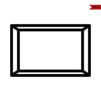 frame line icon vector