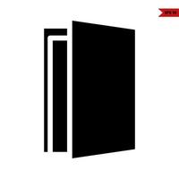 door glyph icon vector