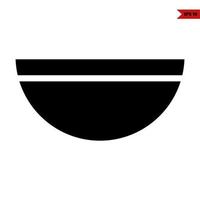 bowl drug glyph icon vector