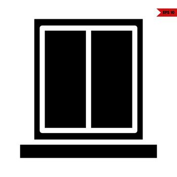 icono de glifo de puerta vector