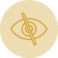 Eye Slash Vector Icon Design