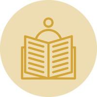 Book Reader Vector Icon Design