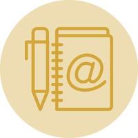 Address Book Vector Icon Design