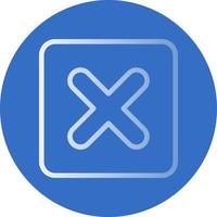 Square x Vector Icon Design