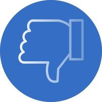 Thumbs Down Vector Icon Design