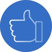 Thumbs Up Vector Icon Design