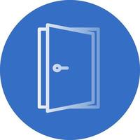 diseño de icono de vector abierto de puerta