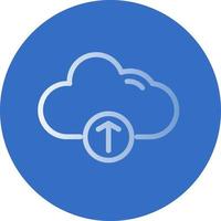 Cloud Upload Alt Vector Icon Design