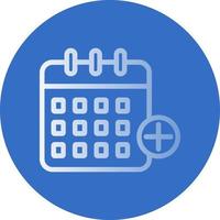 Calendar Plus Vector Icon Design