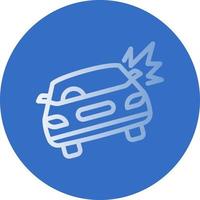 diseño de icono de vector de accidente de coche