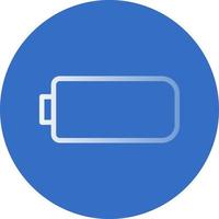 Battery Empty Vector Icon Design