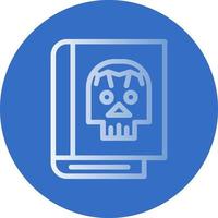 diseño de icono de vector muerto de libro