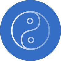 Yin Yang Vector Icon Design