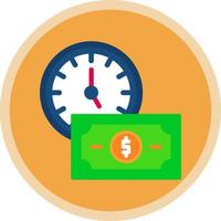 el tiempo es dinero vector icono de diseño