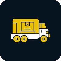 Cargo Truck Vector Icon Design