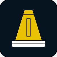 Traffic Cone Vector Icon Design