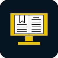 Digital Book Vector Icon Design